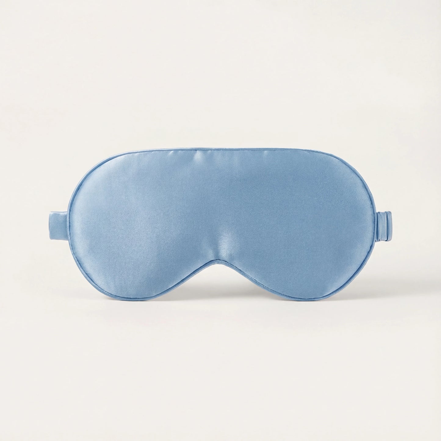 Masque de sommeil en soie LadyErgo coloris bleu brume, masque en soie respirant pour dormir