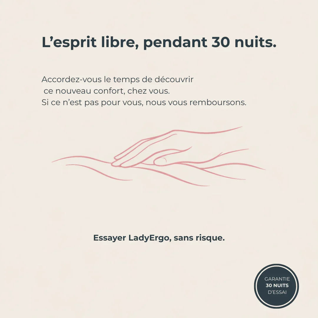 Essai de 30 nuits avec l’oreiller ergonomique LadyErgo pour dormir l’esprit libre