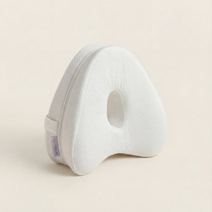 Coussin pour genoux LadyErgo coloris blanc, maintien naturel des jambes pendant le sommeil