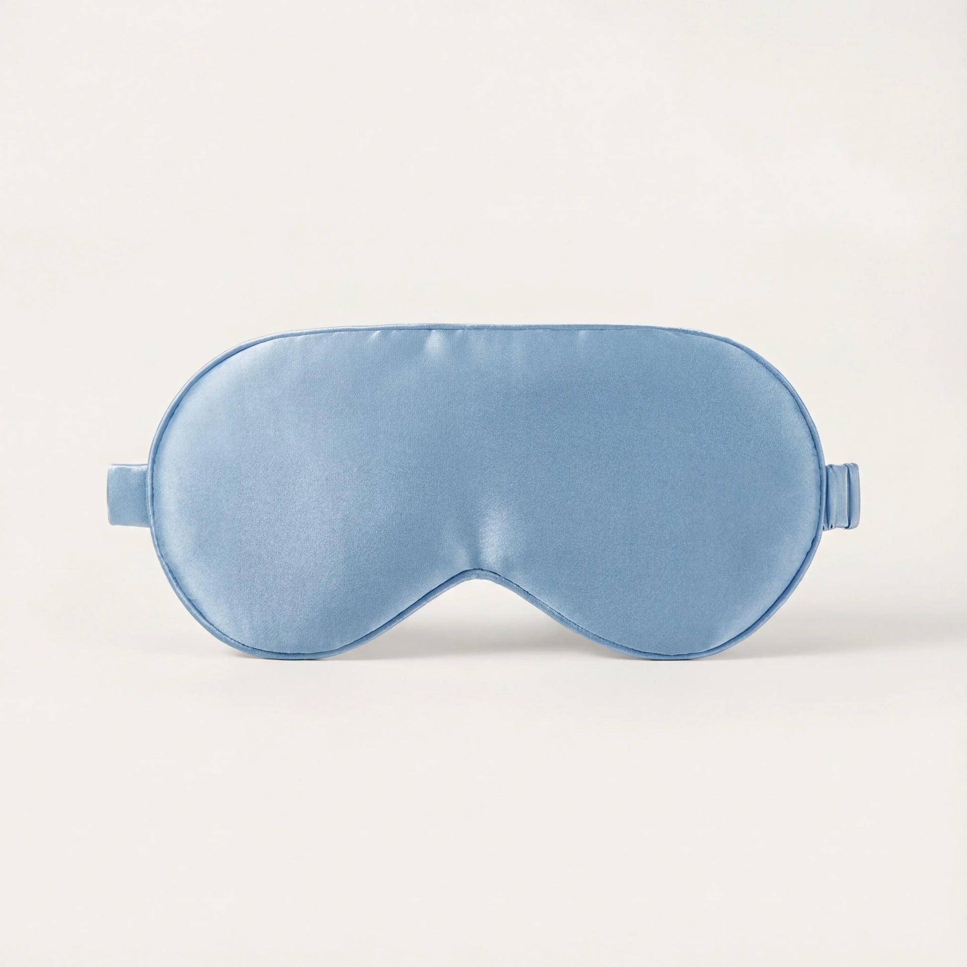 Masque de sommeil en soie LadyErgo coloris bleu brume, masque en soie respirant pour dormir
