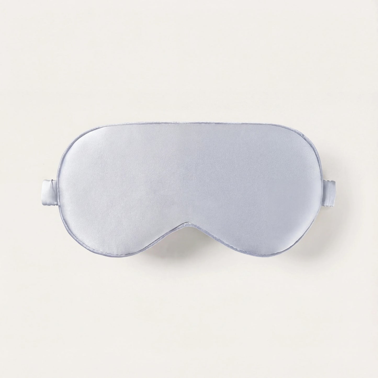 Masque de sommeil en soie LadyErgo coloris gris argent, toucher doux et finition élégante
