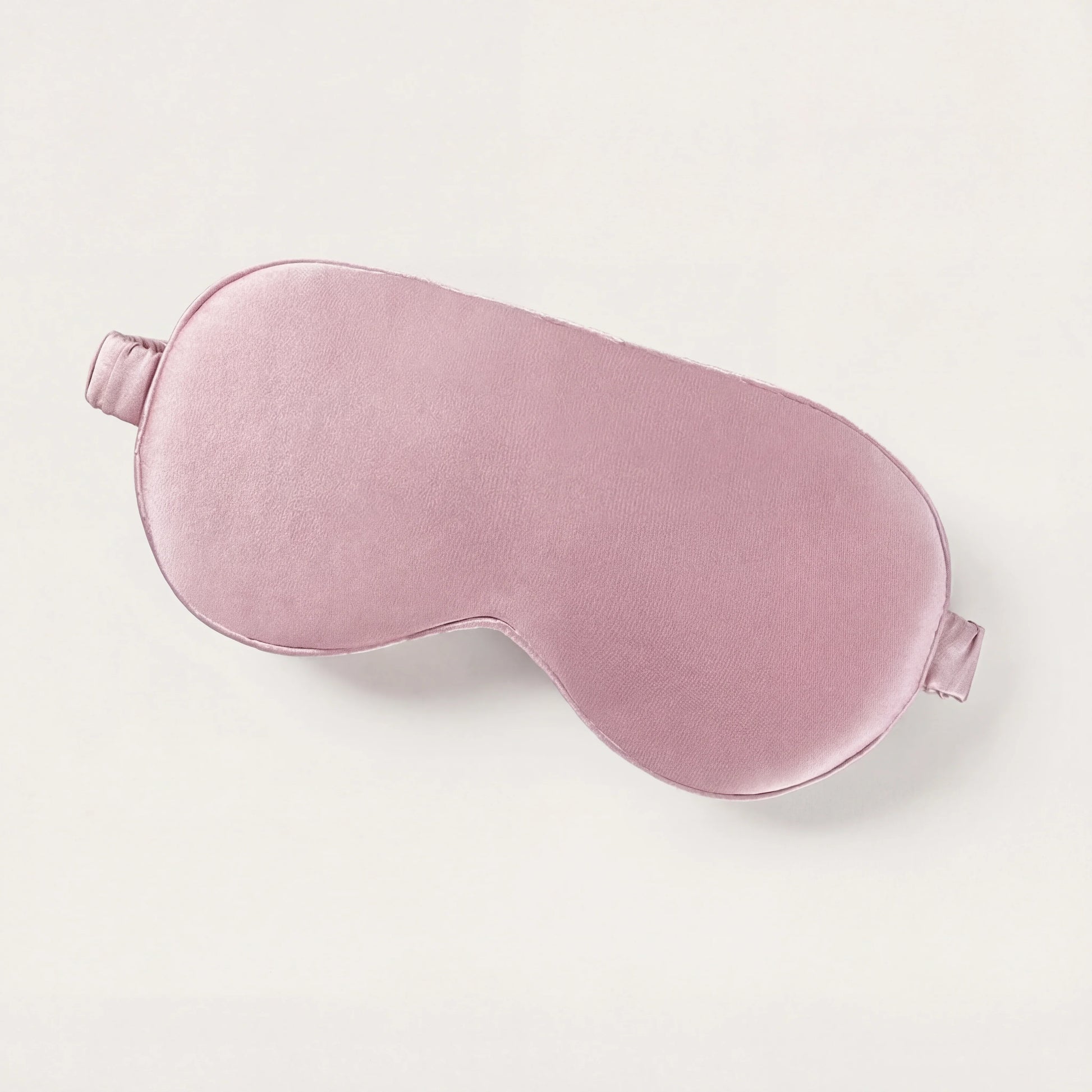 Masque de sommeil en soie LadyErgo coloris rose poudré, soie naturelle pour le confort nocturne
